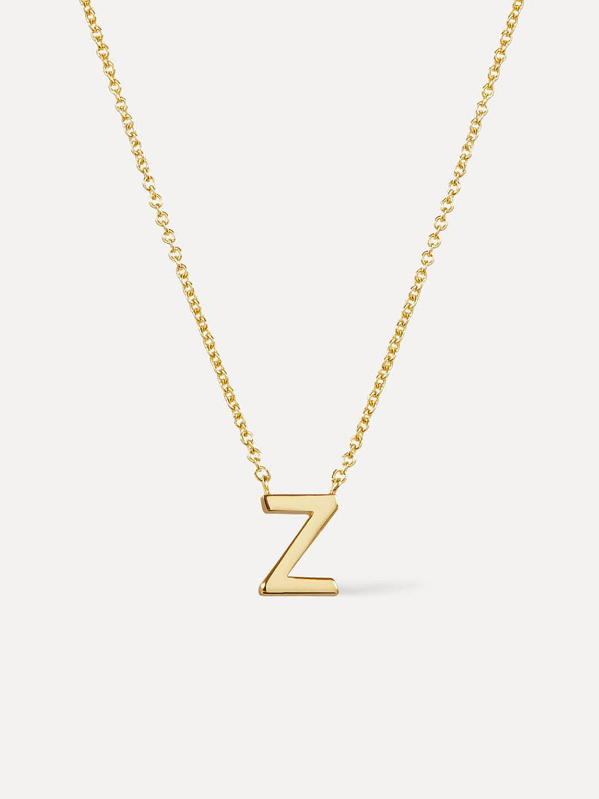 Gold Initial Necklace - Letter Necklace