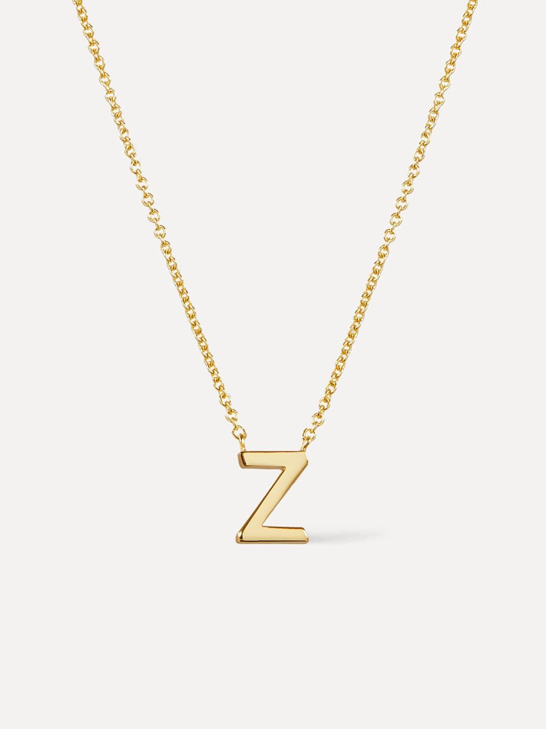 Gold Initial Necklace - Letter Necklace