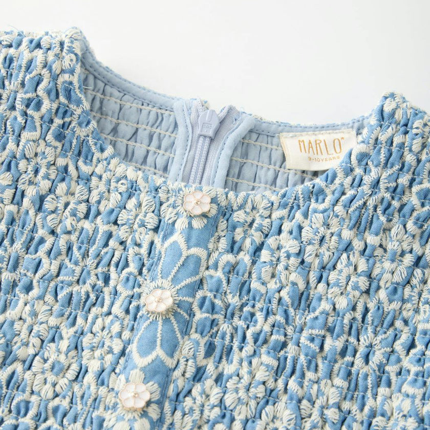 Kara Embroidered Mini Dress