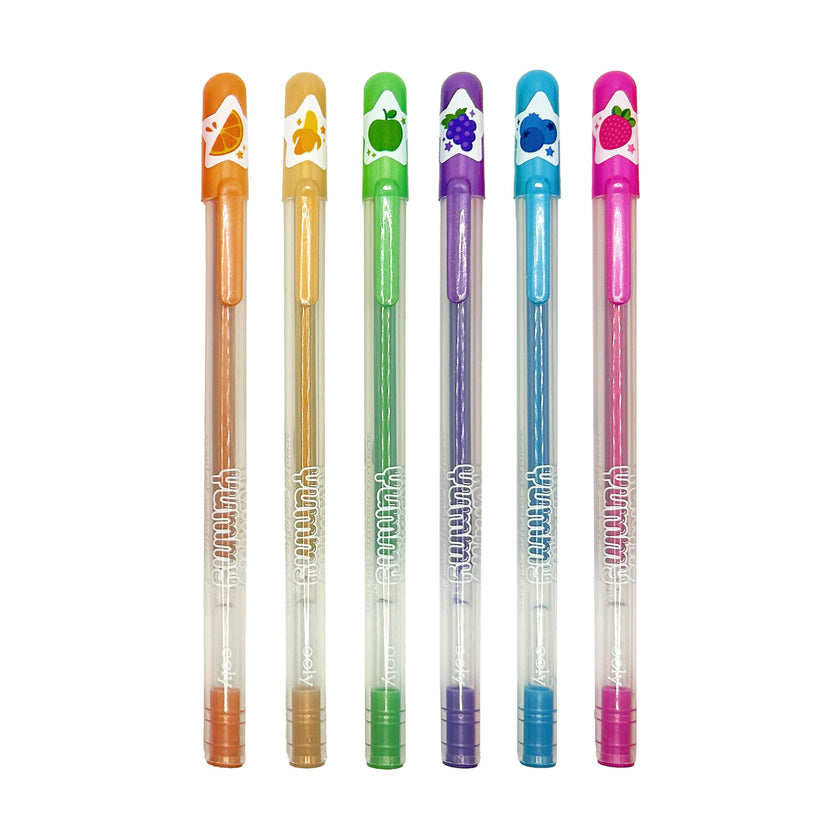 Yummy Yummy Scented Gel Pens - Metallic - Set of 6