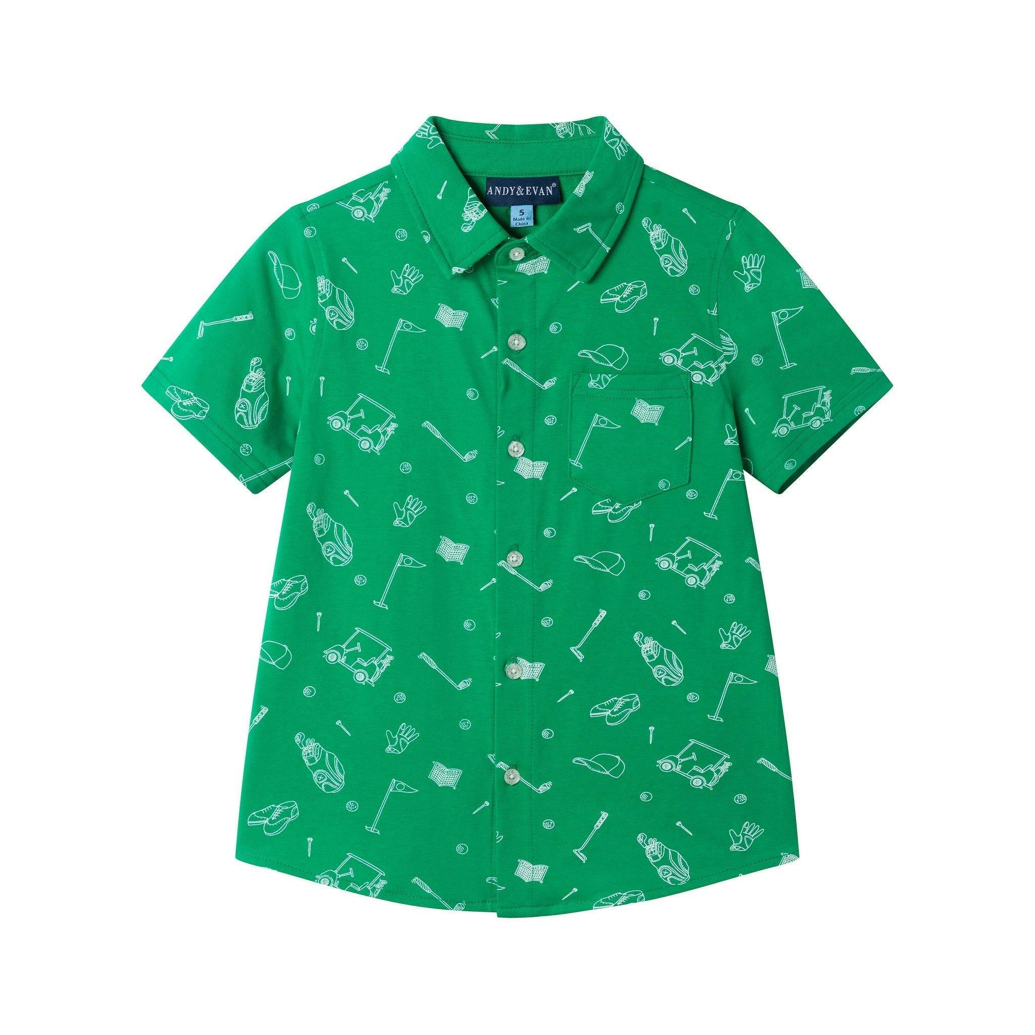 Boys Knit Buttondown | Gone Golfing