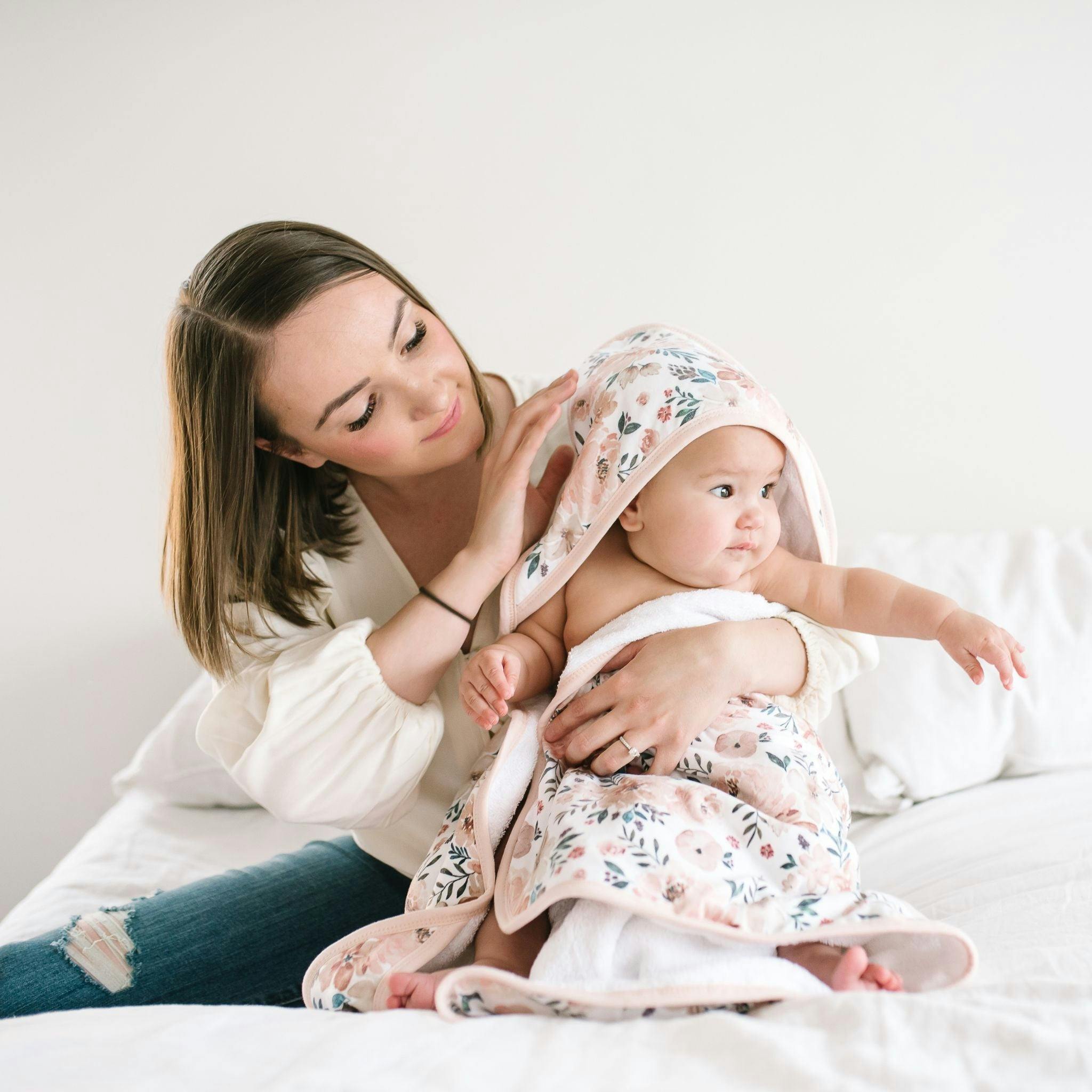 Premium Baby Knit Hooded Towel - Autumn