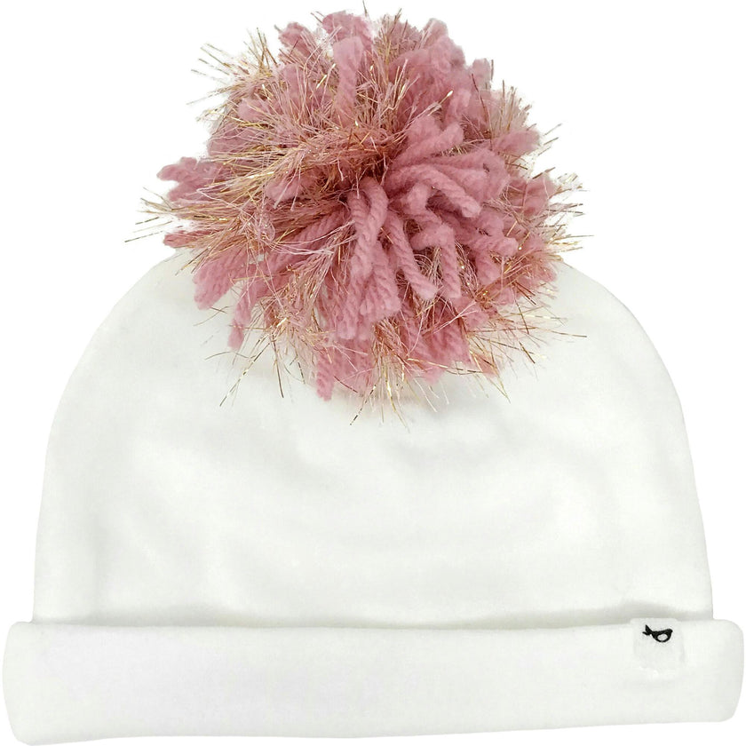 Eyelash Pom Hat