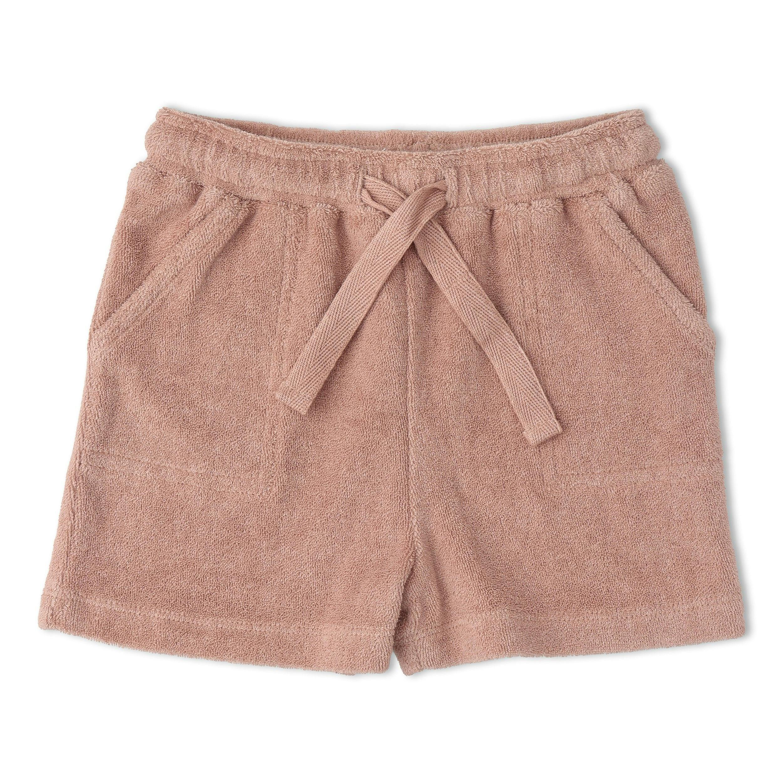 Organic Terry Tee & Shorts Set - Clay