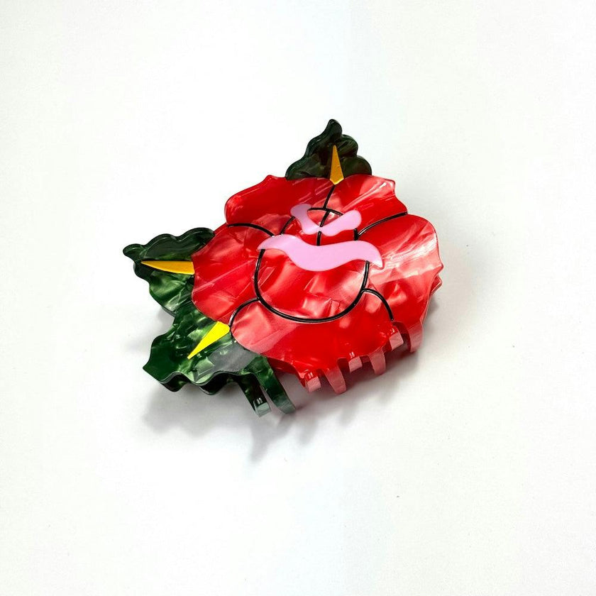 Rose Tattoo Hair Claw