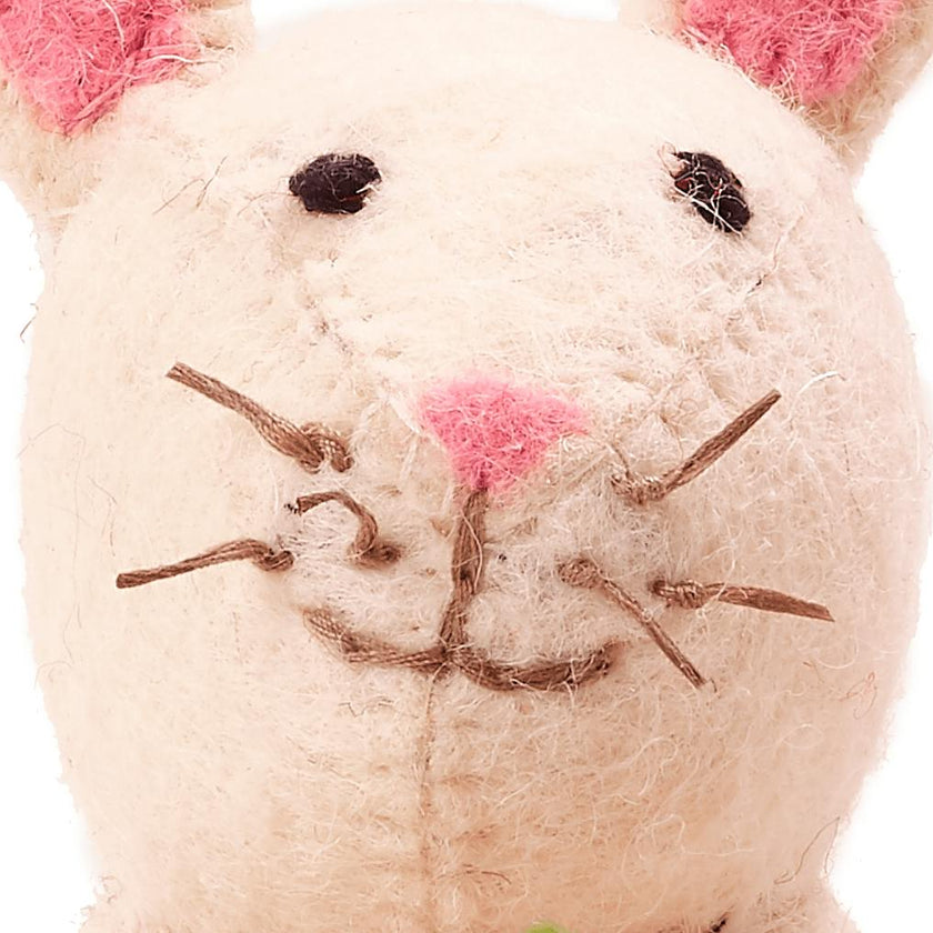 Easter Bunny Hand Felted Wool Arcadia Home