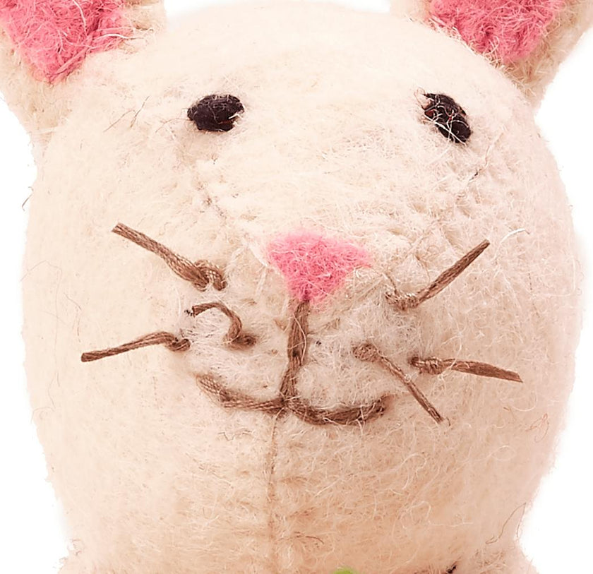 Easter Bunny Hand Felted Wool