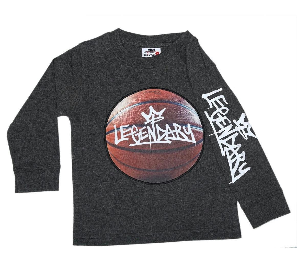 Kids Printed Shirt - Graffiti Basketball Legendary