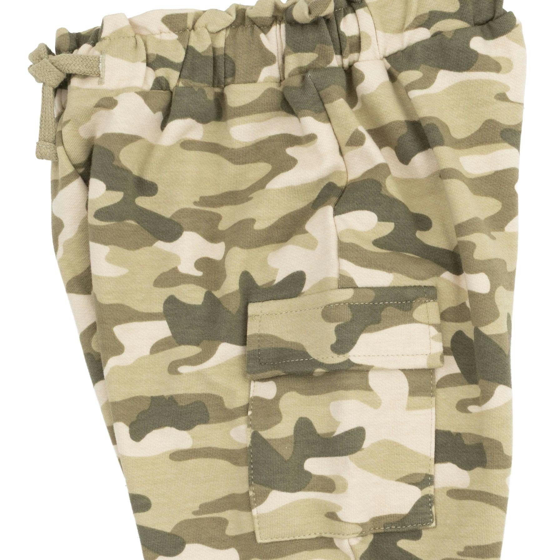 Camo French Terry - Fashion Cargo Pants