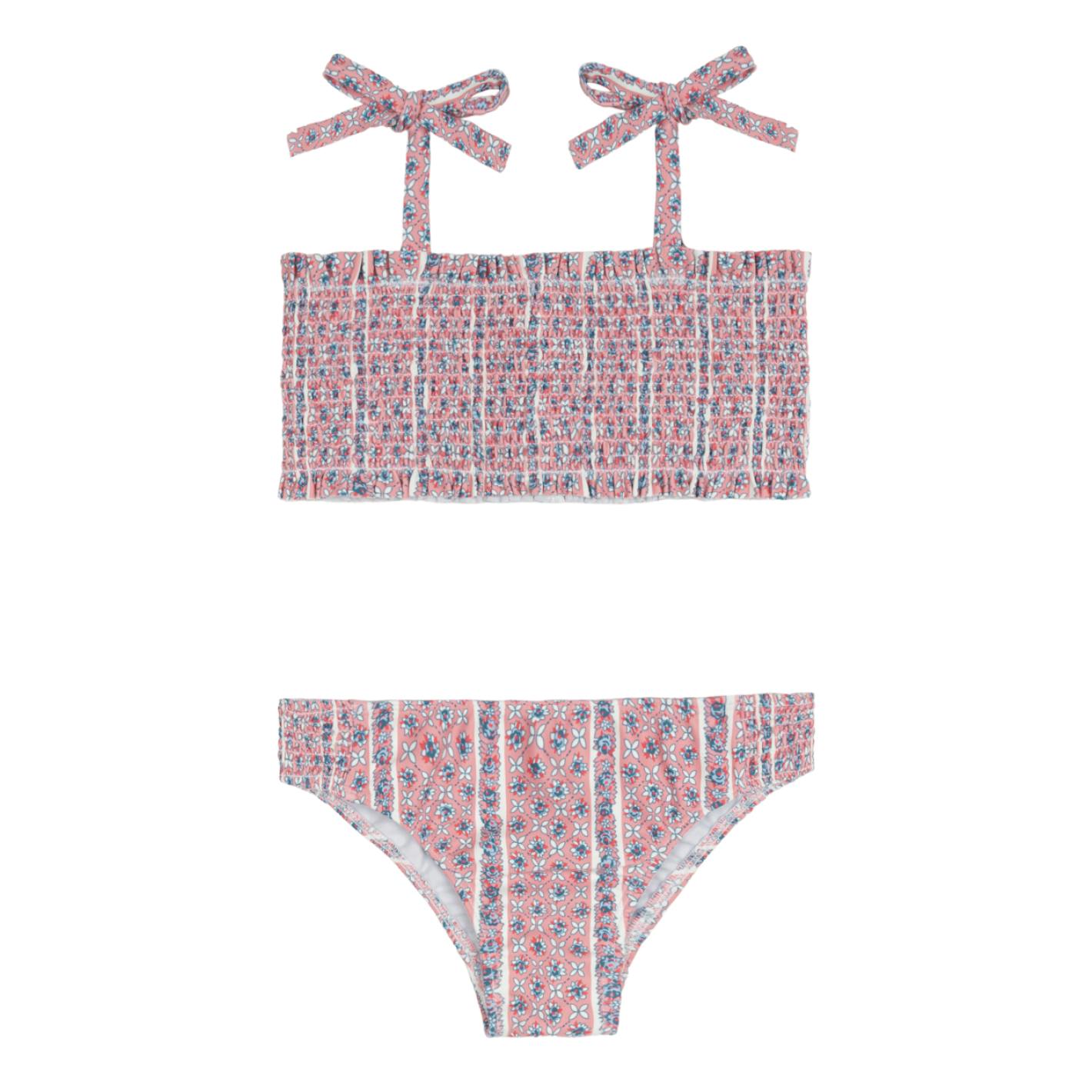 girls rosa vine smocked bikini