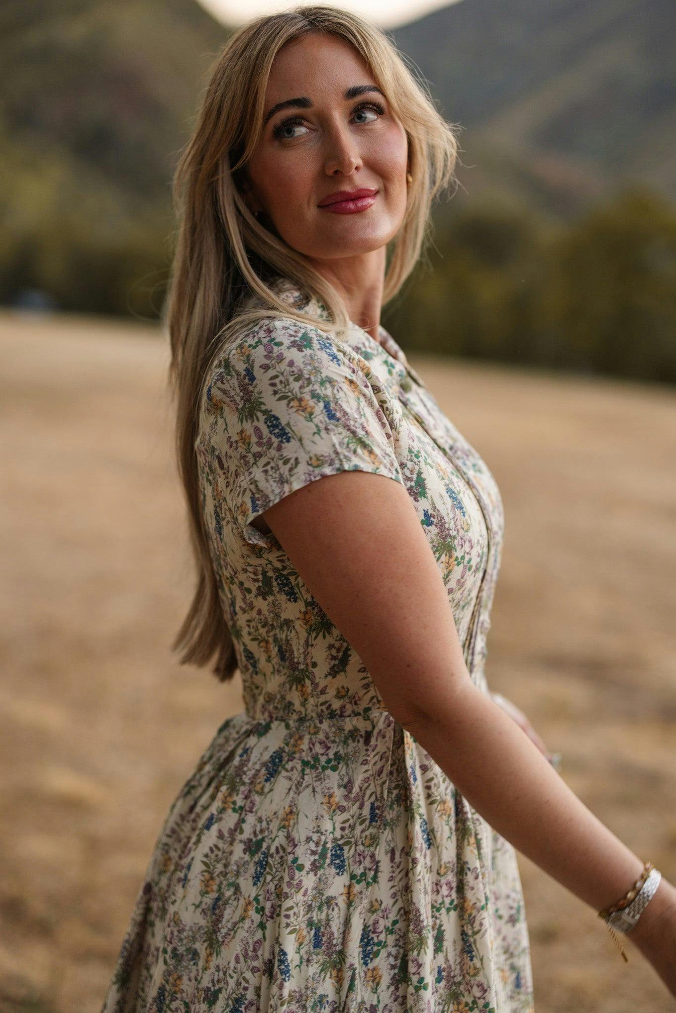 Amber Dress in Autumn Bouquet