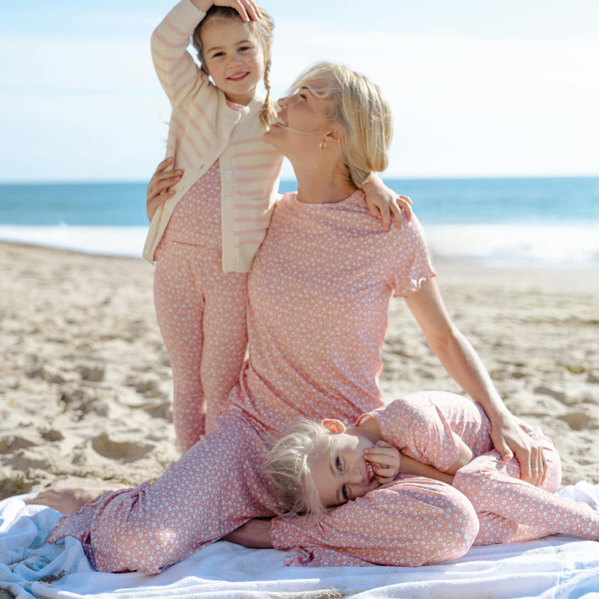 womens melone floral pima pajamas set