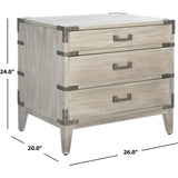 Nisha 3 Drawer Nightstand