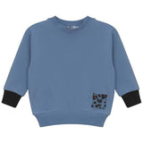 Sweatshirt with Rib Fennel Neck