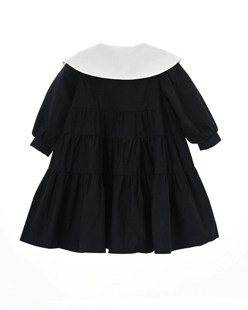 Hermione dress (black/off-white)