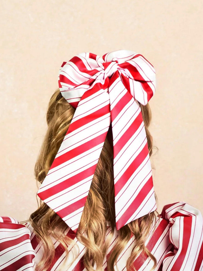 Holiday Candy Cane Hairbow for Girls