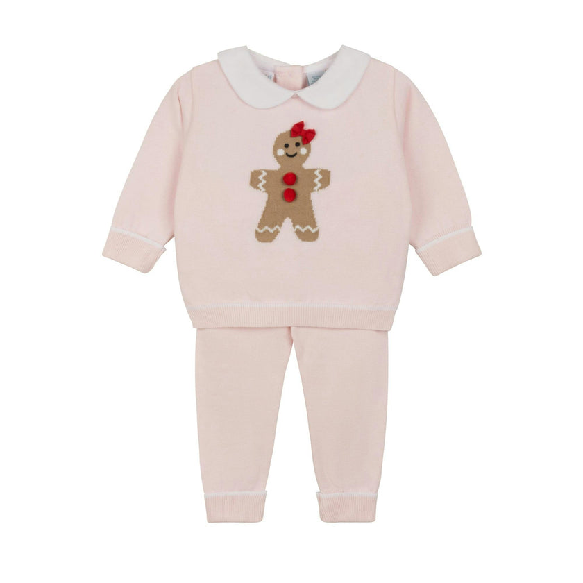 Girls Gingerbread Knit Set