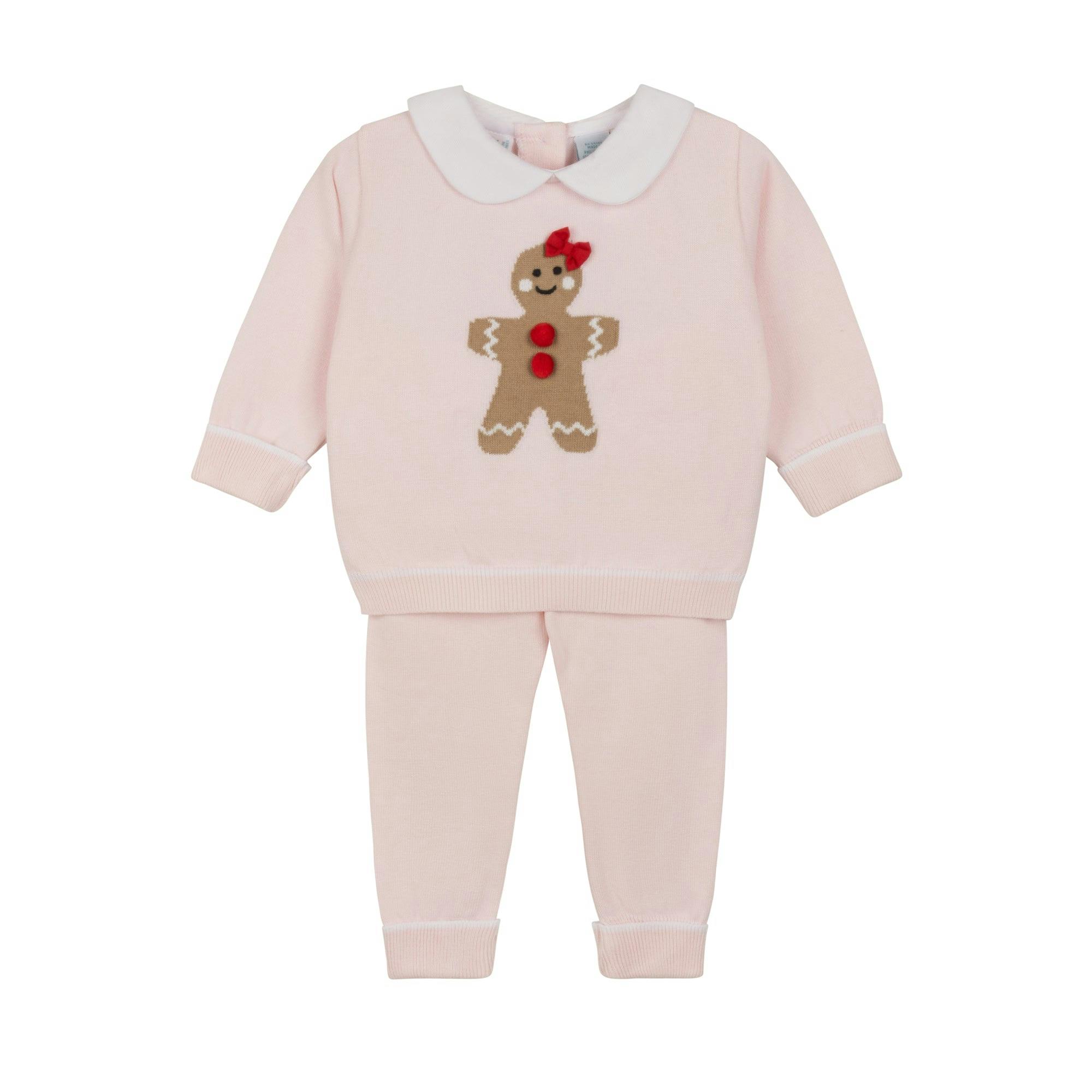 Girls Gingerbread Knit Set