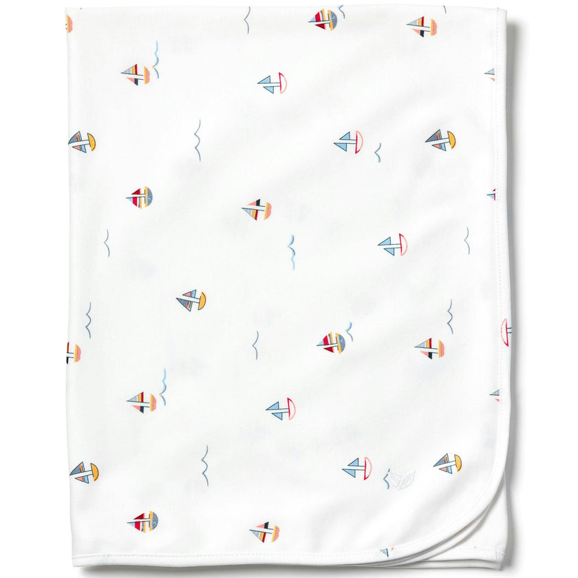 Pima Baby Blanket in Bateau