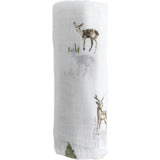 Cotton Muslin Swaddle Blanket - Oh Deer!