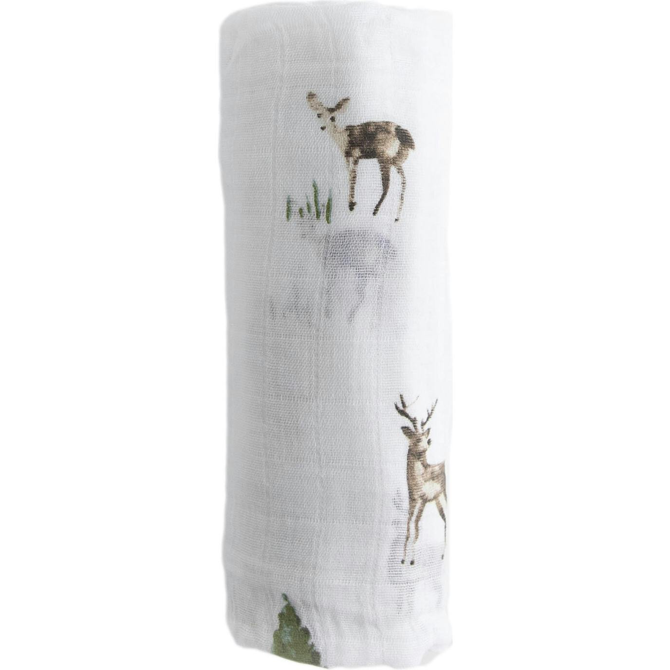 Cotton Muslin Swaddle Blanket - Oh Deer!