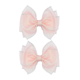 Shimmering Bow Hairclip Set