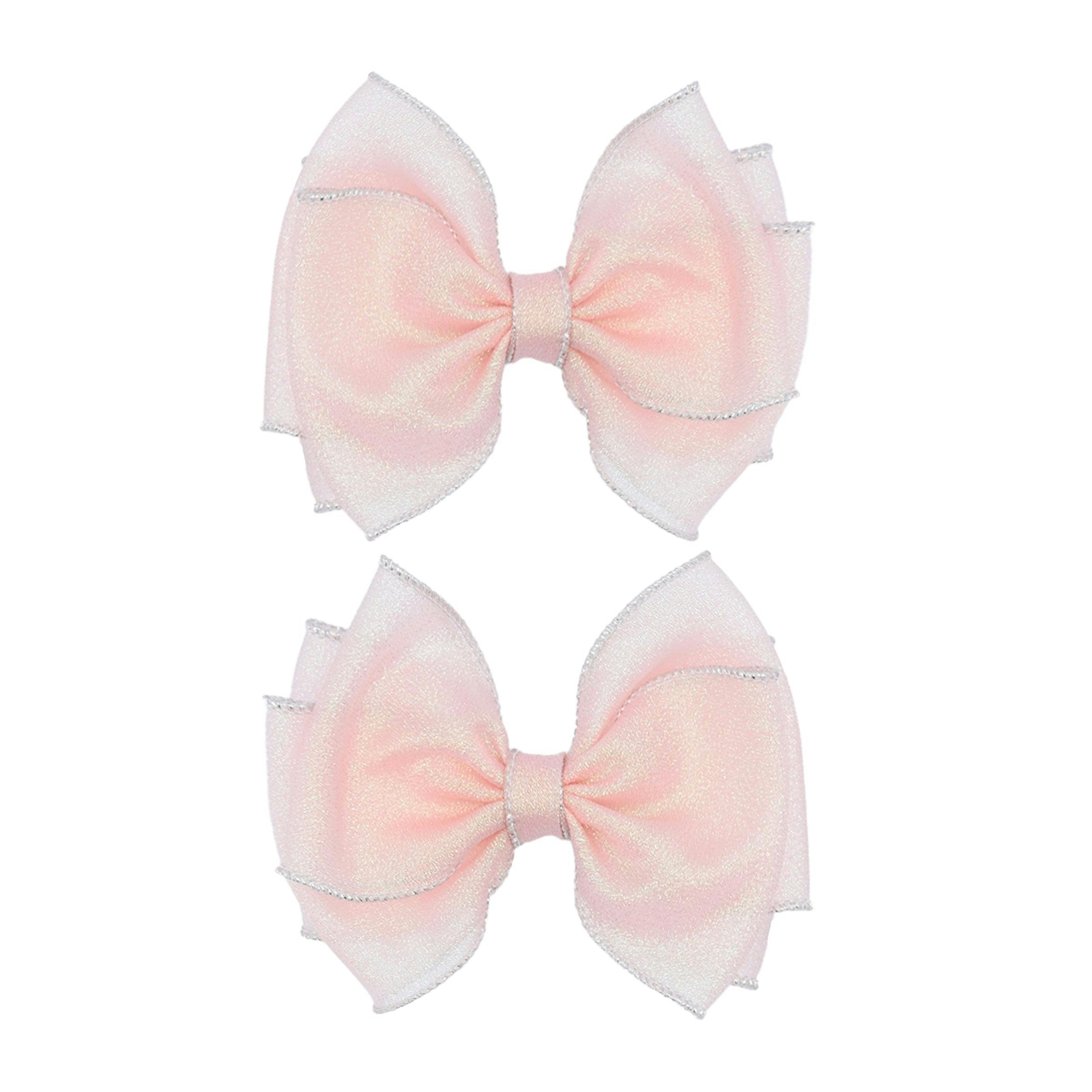 Shimmering Bow Hairclip Set