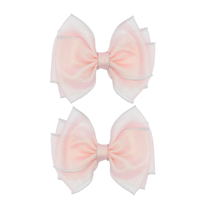 Shimmering Bow Hairclip Set