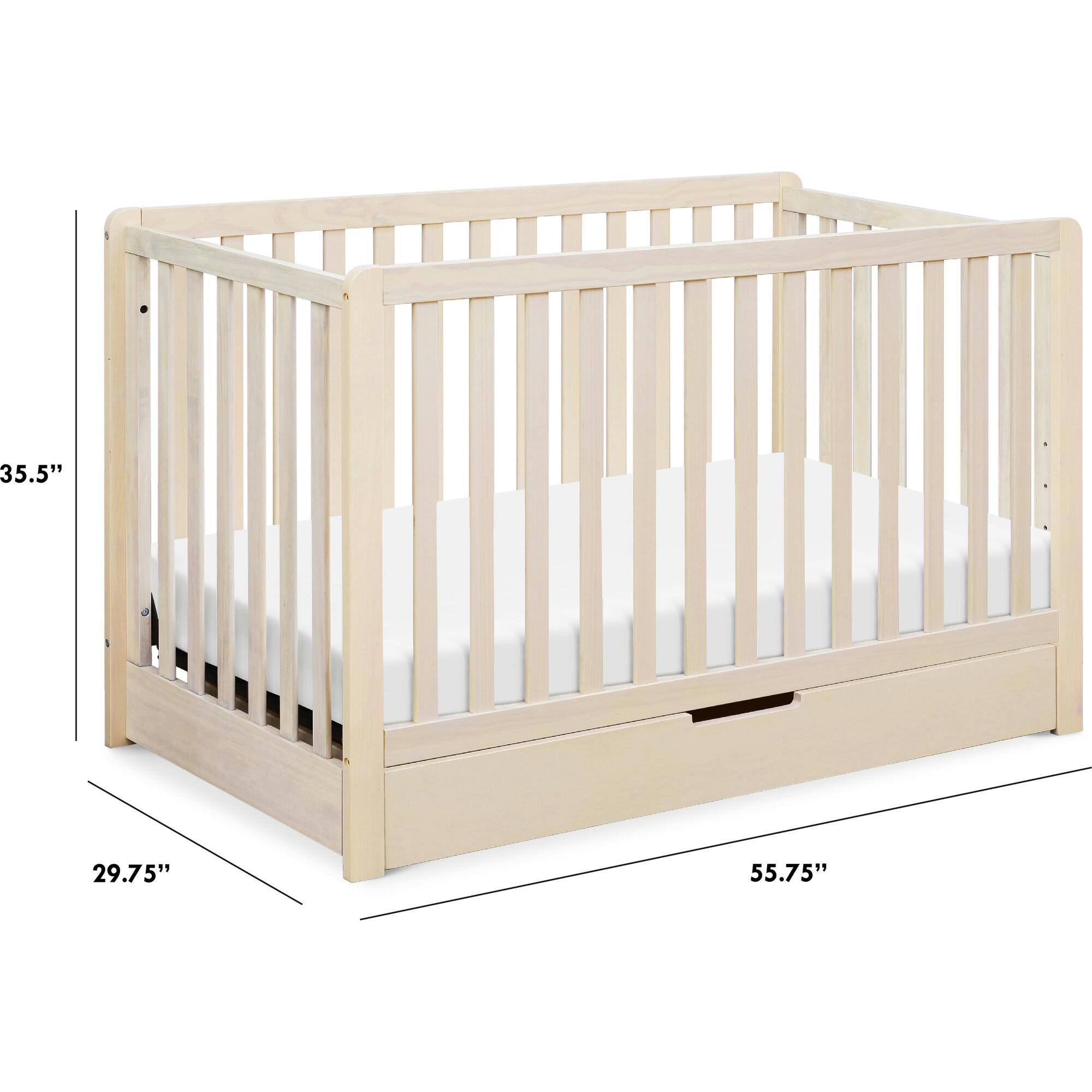 Colby 4-in-1 Convertible Crib With Trundle Drawer