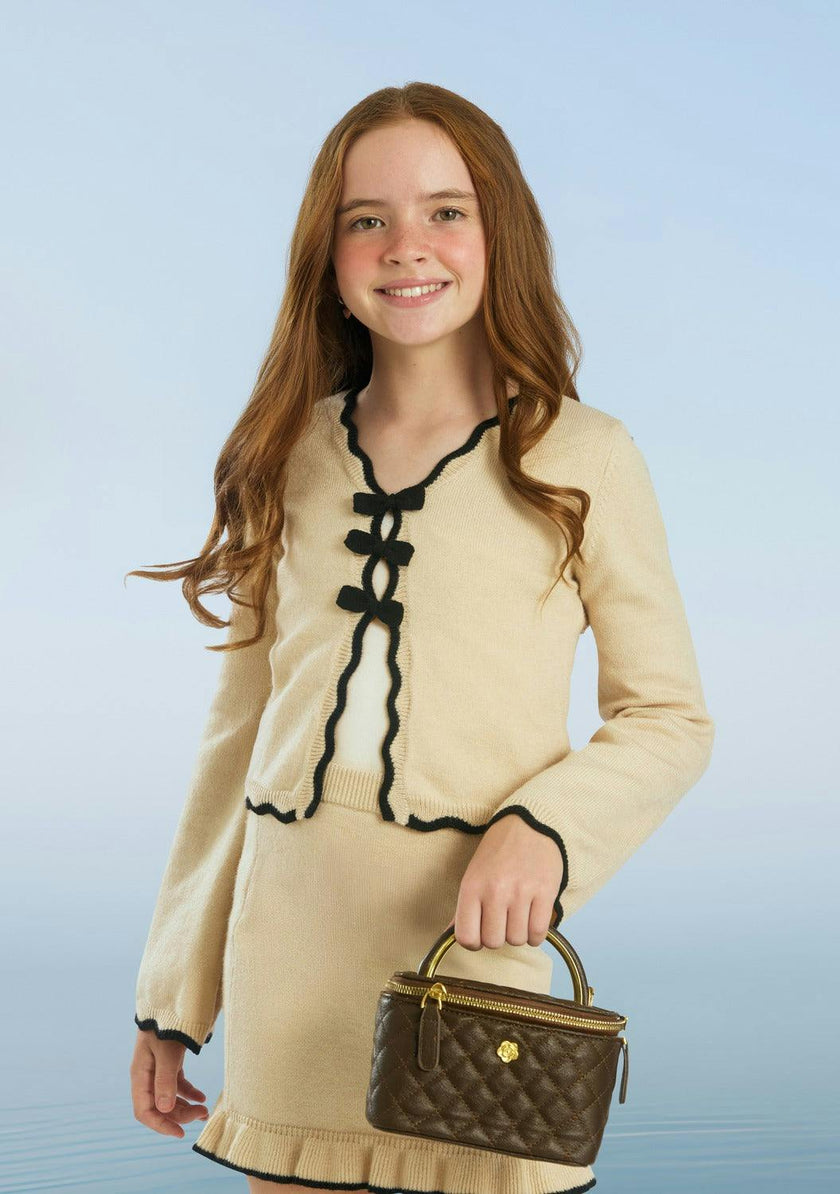Carla Knit Cardigan, Crème