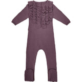 Ruffle Chest Long Sleeve Footie