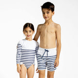 boys breton stripe boardie