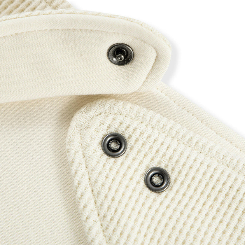 Vanilla Waffle Kerchief Bib