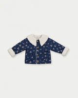 Molly Baby Quilted Jacket - Ditsy Bouquet Navy