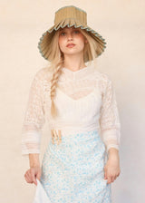 Sea Foam Capri Hat