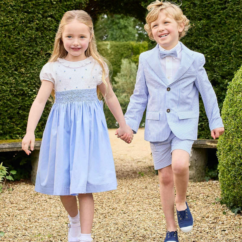 Sebastian Blazer in Pale Blue Stripe