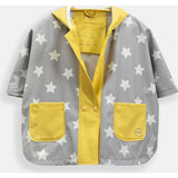 Stars Print Rain Hooded Poncho