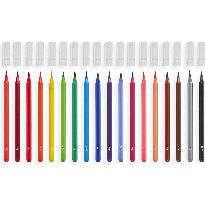Chroma Blends Watercolor Brush Markers - Set of 18
