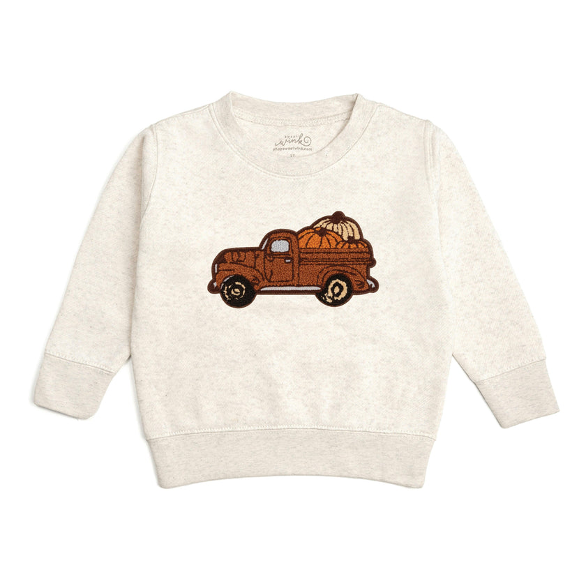 Fall Truck Patch Sweatshirt