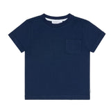 unisex navy pocket tee