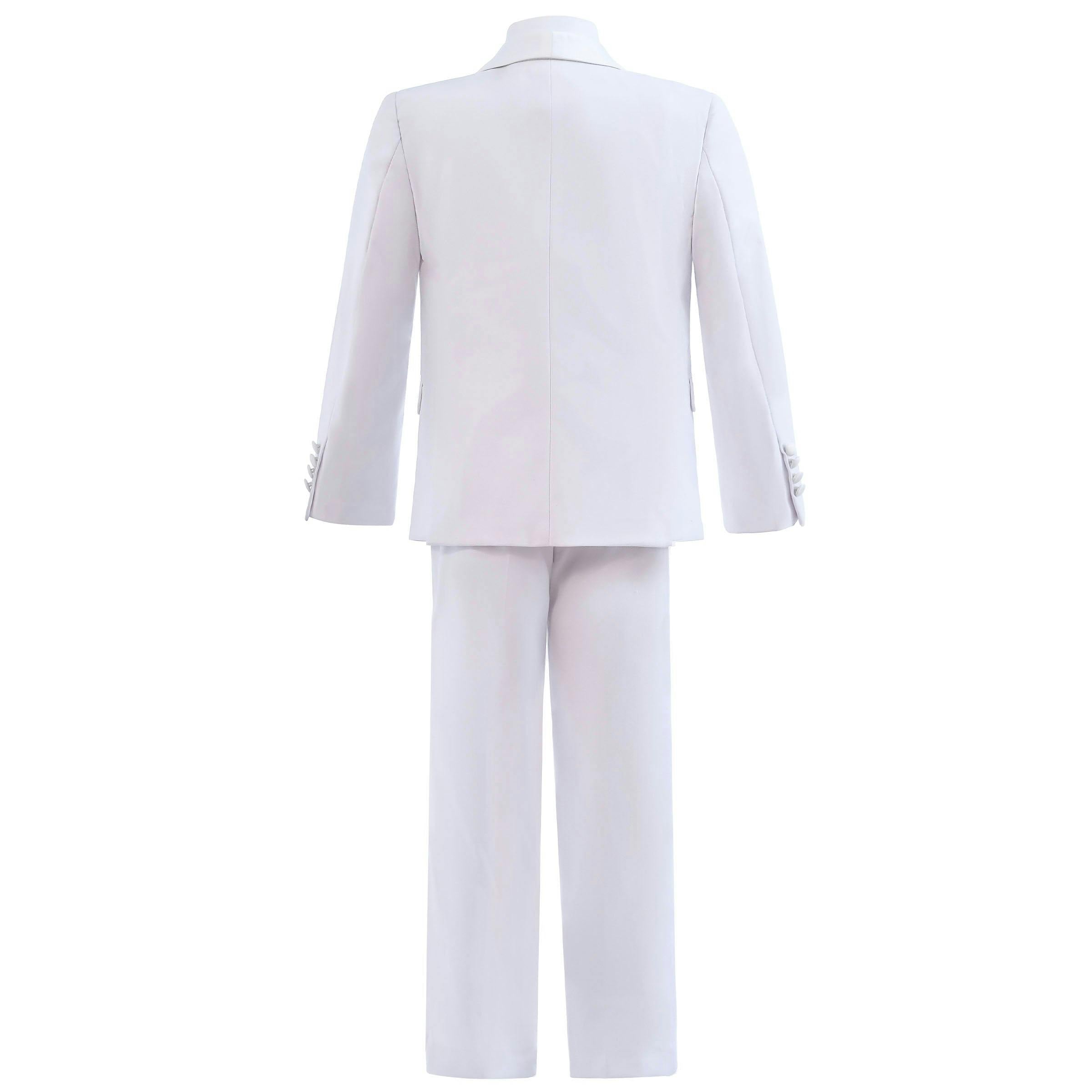 White Shawl Lapel Wool Suit