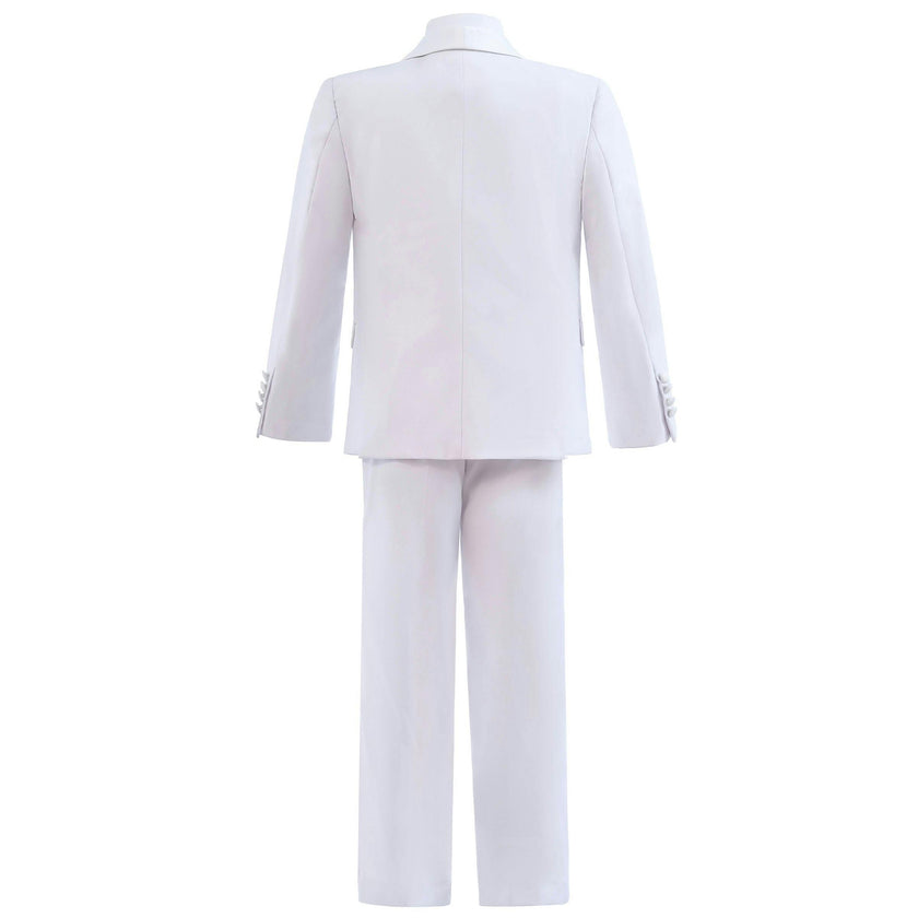 White Shawl Lapel Wool Suit