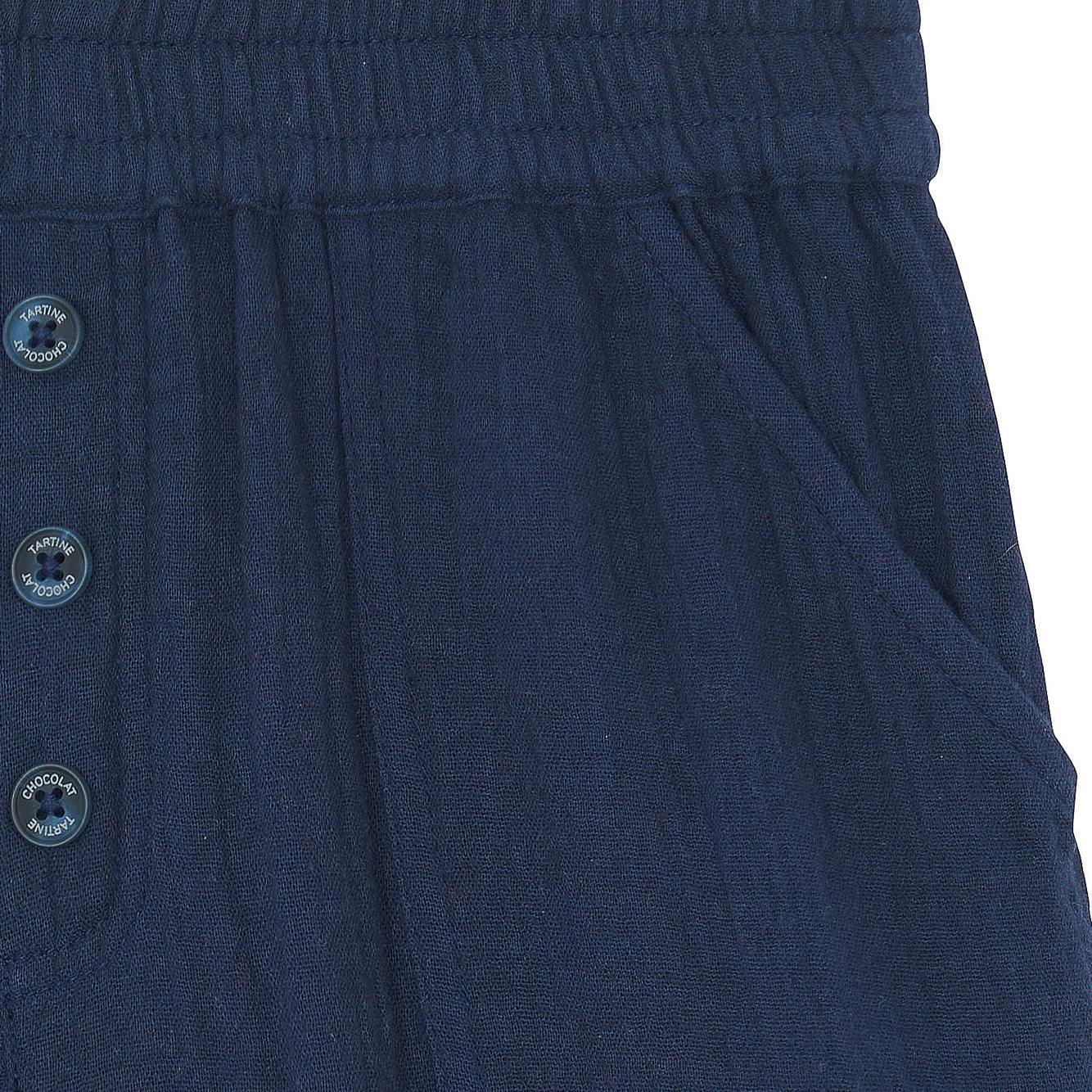 TARTINE ET CHOCOLAT Gauze Cotton Shorts