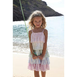 Rainbow Sequin Tiered Dress