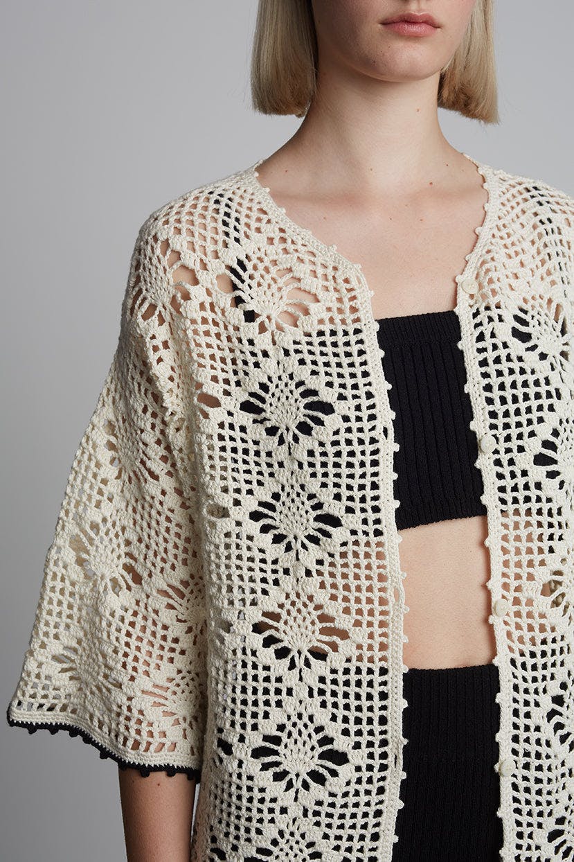 VIOLET CROCHET COVER UP | IVORY