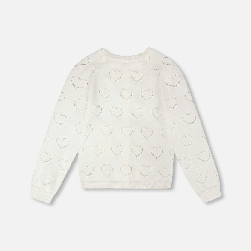 Pointelle Knit Cardigan