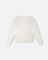 Pointelle Knit Cardigan
