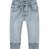 Jogger Style Cinched Waist Cuffed Jeans