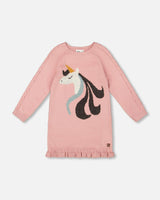Knitted Dress with Intarsia