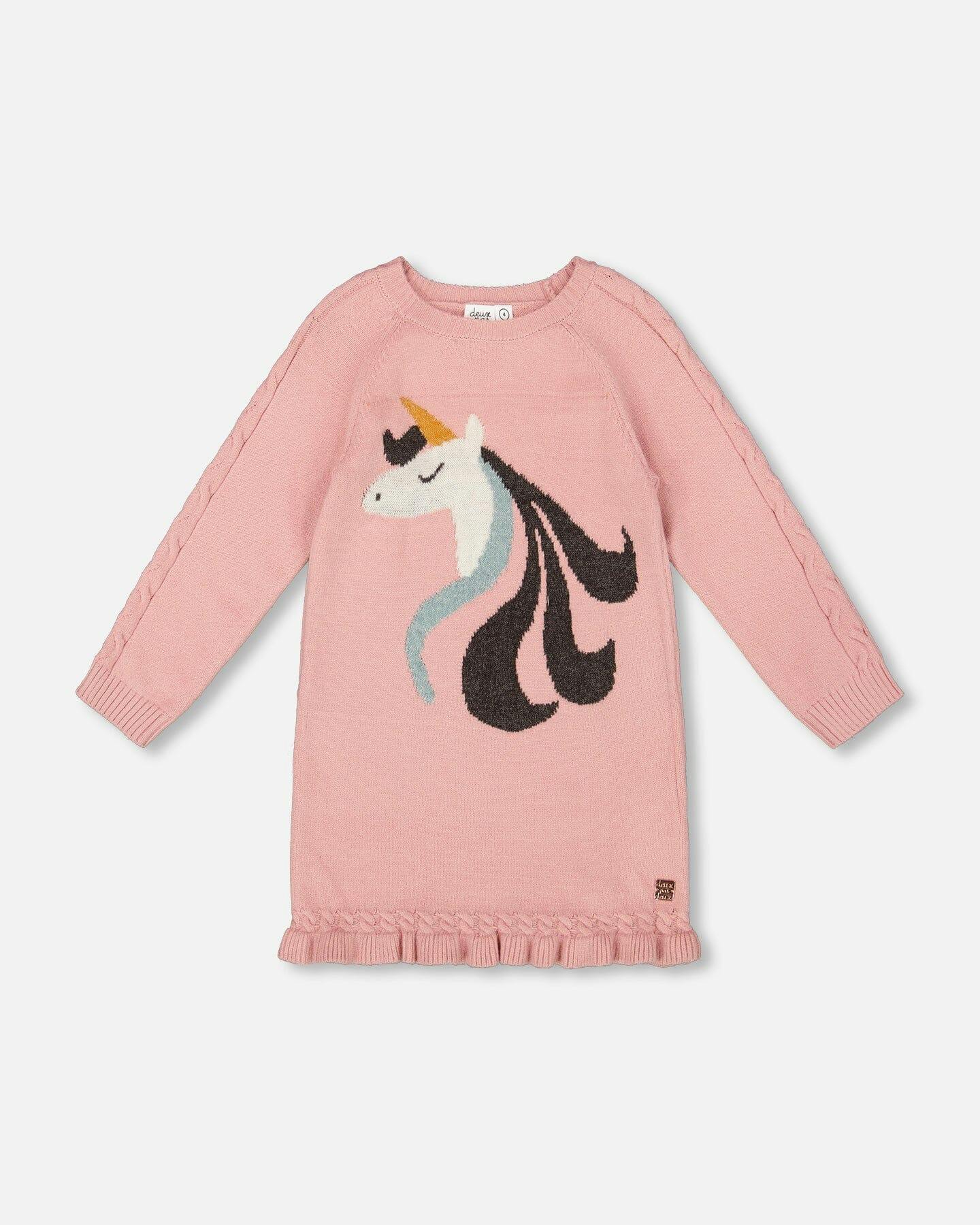 Knitted Dress with Intarsia